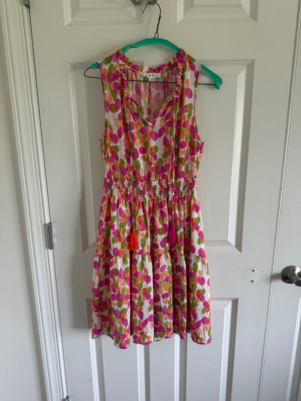 THML Sleeveless Multi-Color Leaf Print Summer Dress Size XS